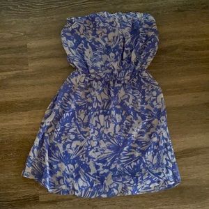 Express Strapless summer cocktail dress